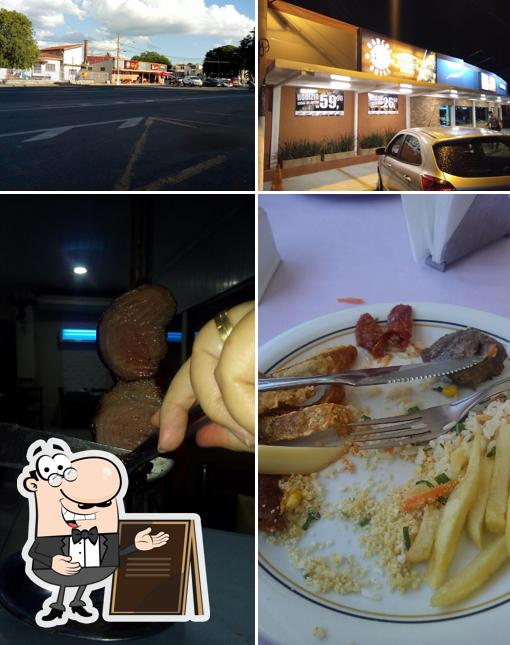 Esta é a foto ilustrando exterior e comida no Churrascaria Gaúcha Grill