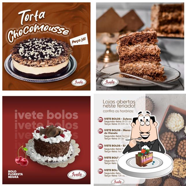 Bolo de chocolate em Ivete