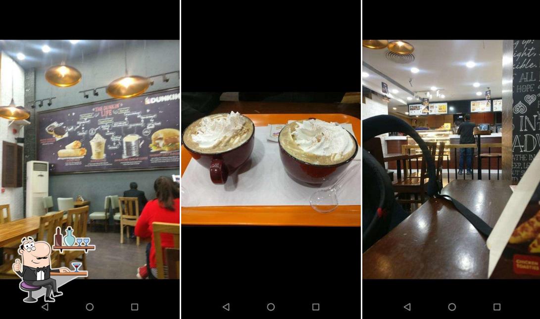 The interior of Dunkin Coffee & Donuts