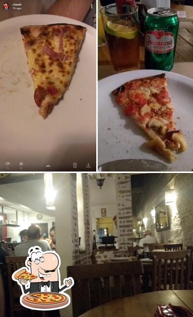 Consiga pizza no Bazar da Pizza