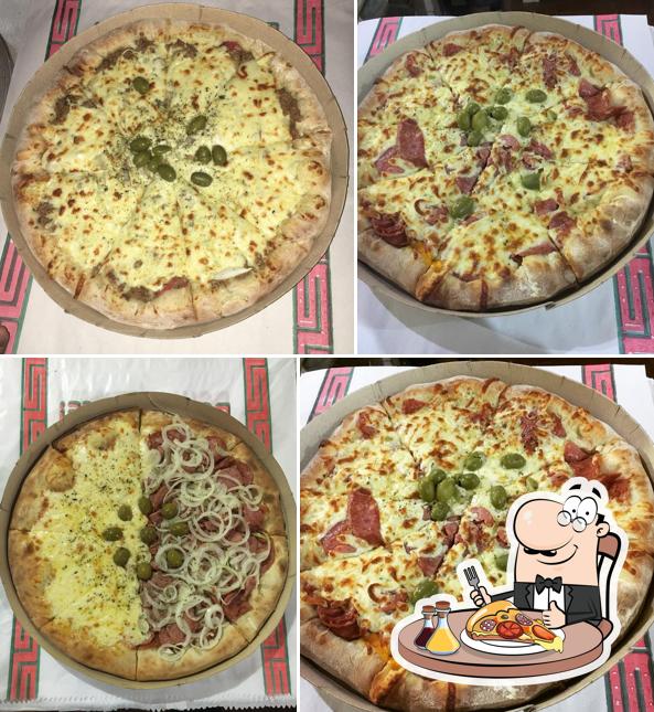 Experimente pizza no Pizzaria Munique