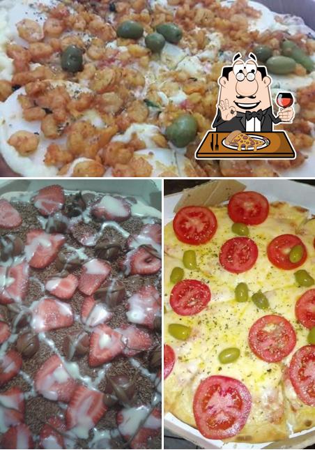 Peça diversos variedades de pizza