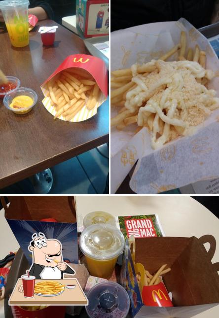 Experimente batatas fritas no McDonald's