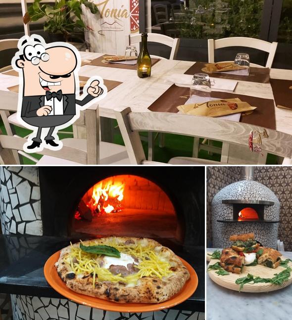 Gli interni di Da Tonia Pizzeria Trattoria