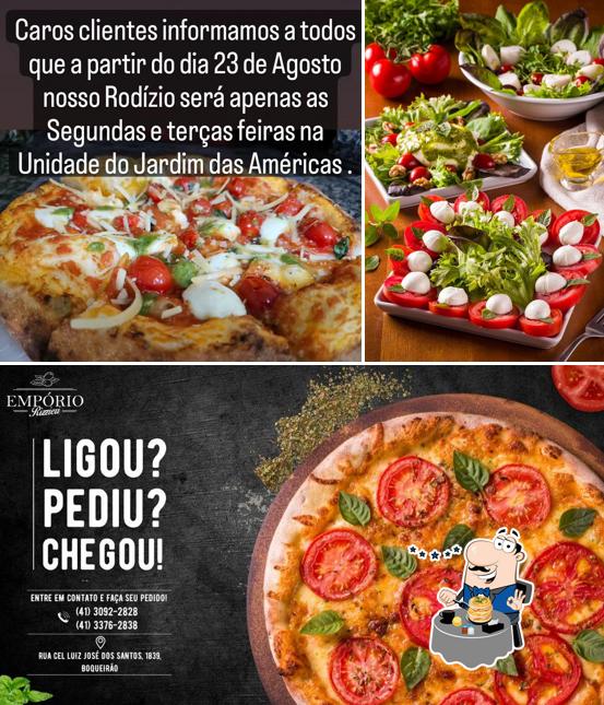 Comida em Pizzaria Empório Rizzierie