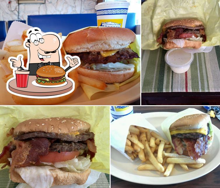 Order a burger at Super Charburgers