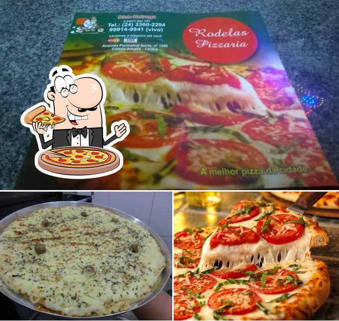 Peça pizza no Rodelas pizzaria