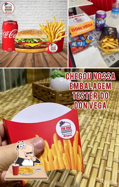 Experimente cbatatas fritas francesas no Don Vega Burguer