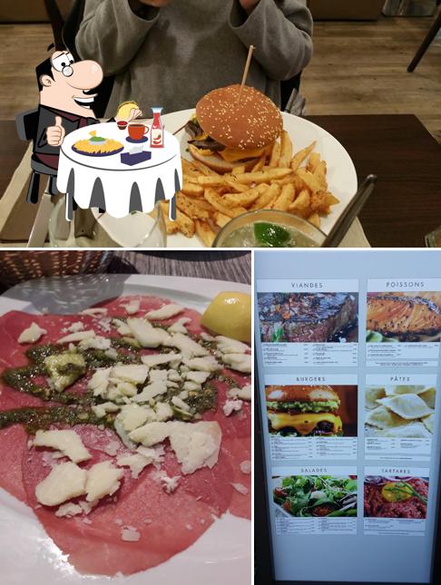 Prenez un hamburger à Brasserie Planetalis