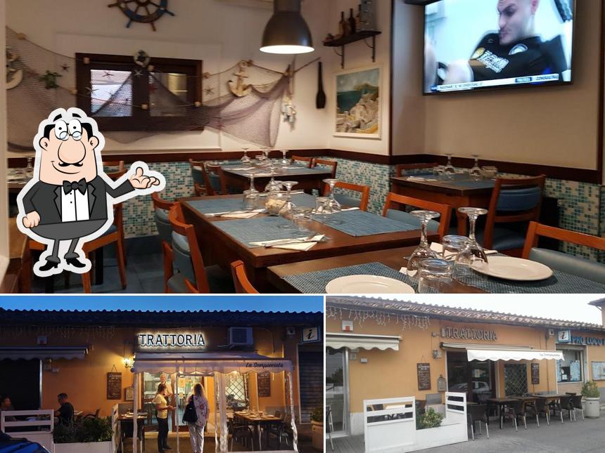 Gli interni di Trattoria La Scorpacciata