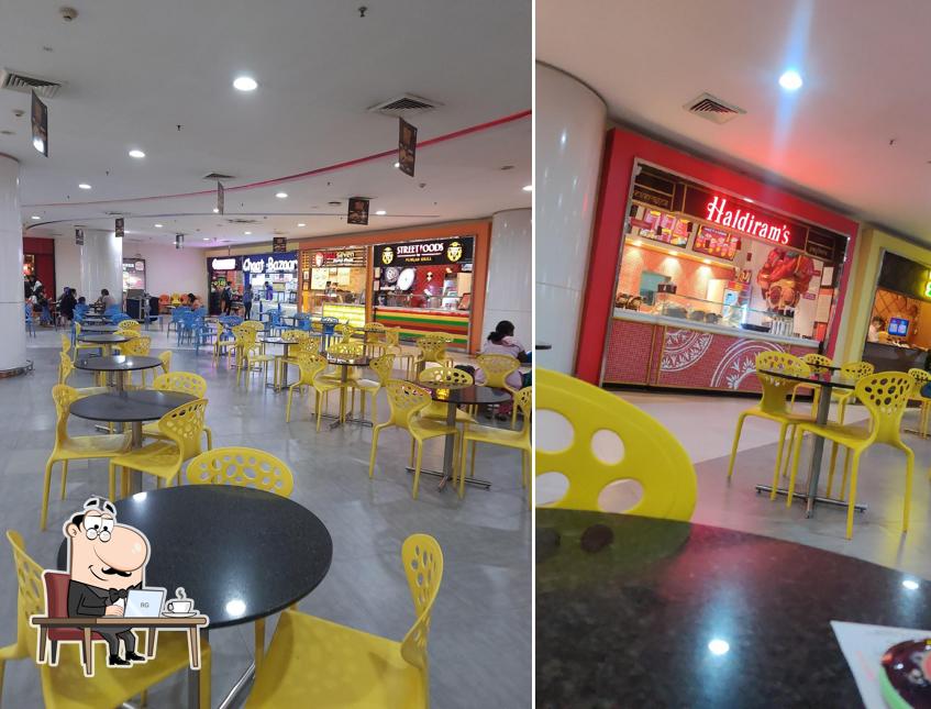 The interior of Haldiram's