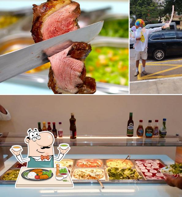 Confira a foto ilustrando comida e exterior no Restaurante 6 Q Escolhem - ARM. Comércio de Alimentos