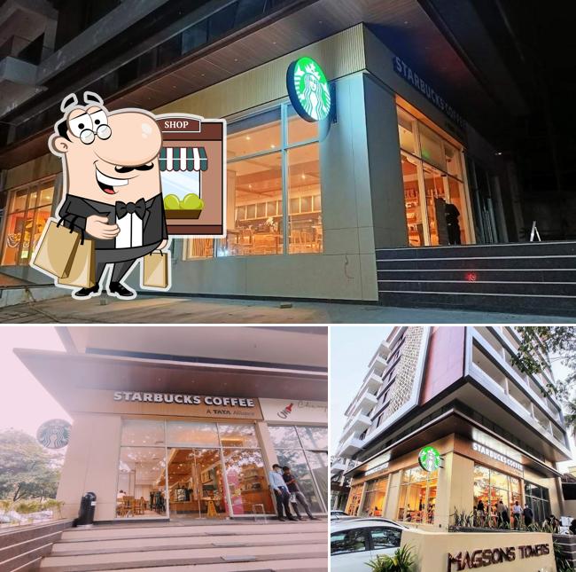 Check out how Starbucks looks outside