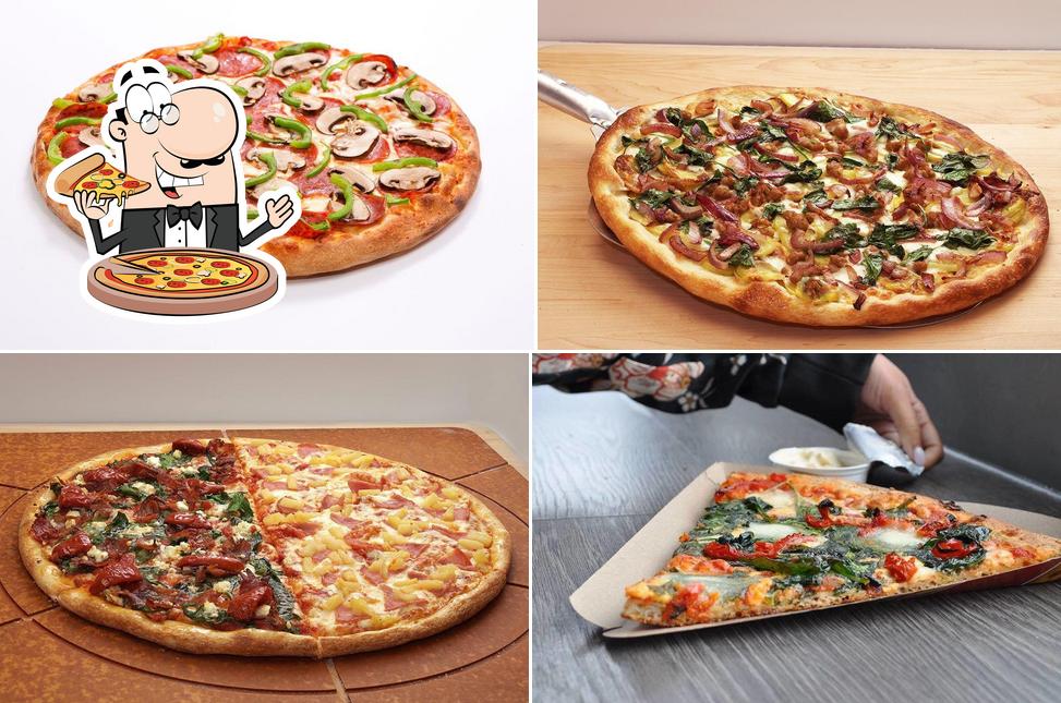 A Pizzaville, vous pouvez déguster des pizzas