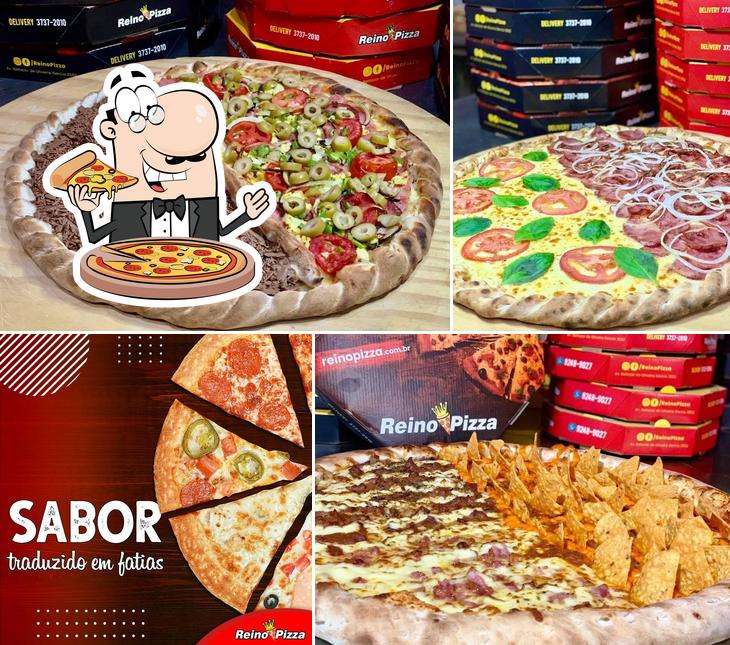 Escolha pizza no Reino Pizza - Delivery Pizzas na Baltazar Zona Norte de Porto Alegre