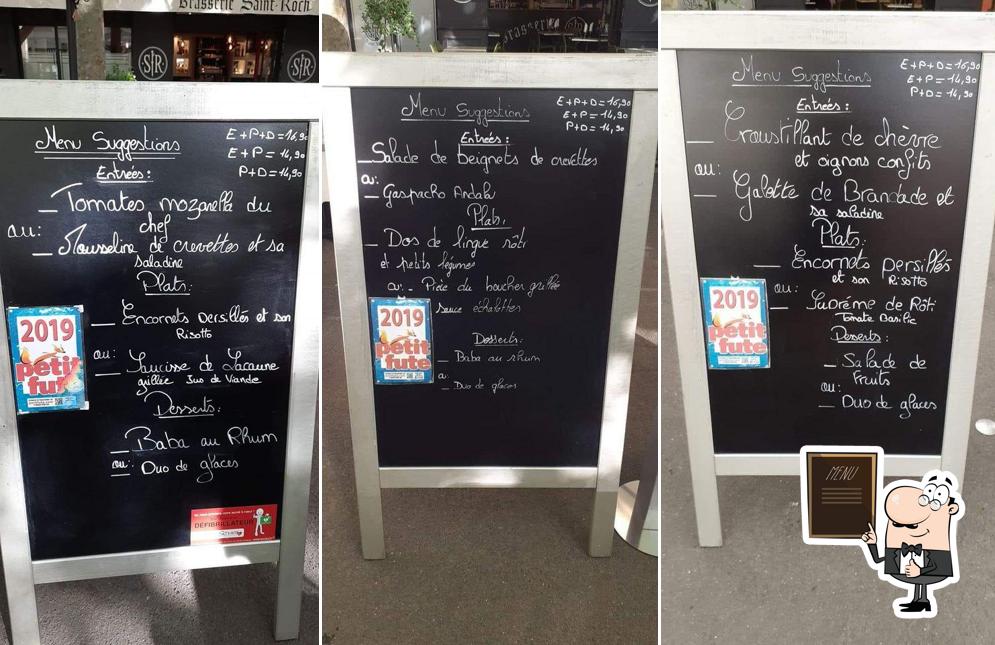 Découvrez le menu du jour sur le tableau