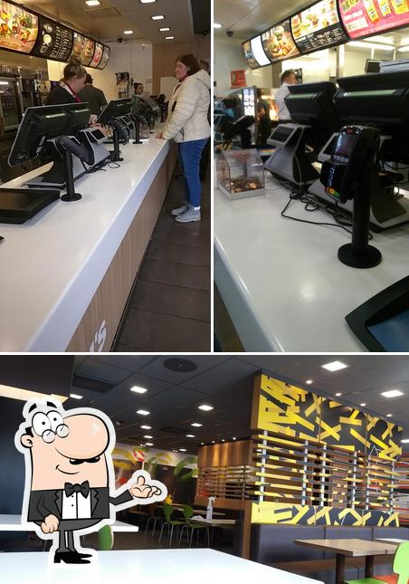 The interior of McDonald's