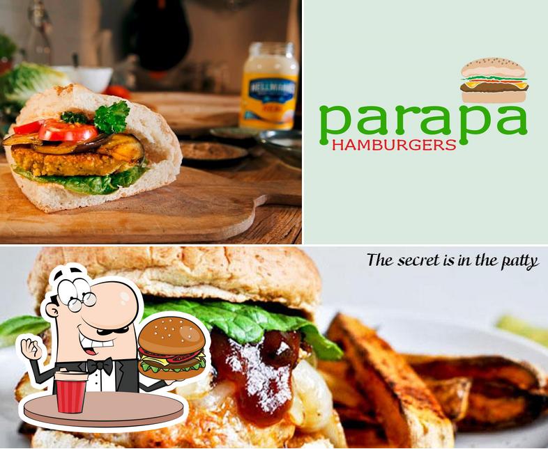 Order a burger at Parapa Burger