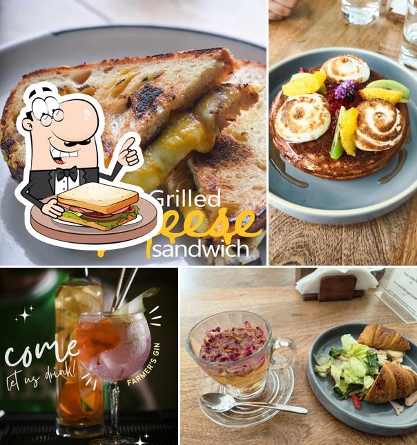 Grilled cheese sandwich at Rabbit Hole Goa