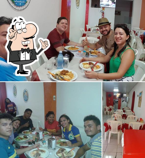 O interior do Zague Restaurante