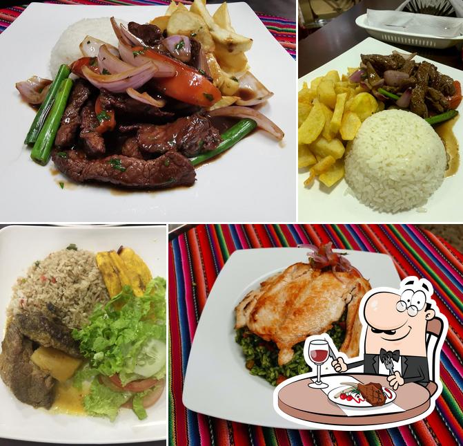 Elige un plato con carne en Sol del Perú Restaurante