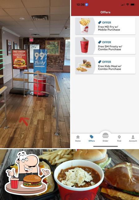 Commandez un hamburger à Wendy's