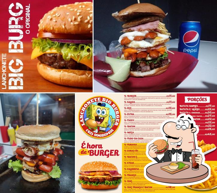 Consiga um hambúrguer no Big Burger