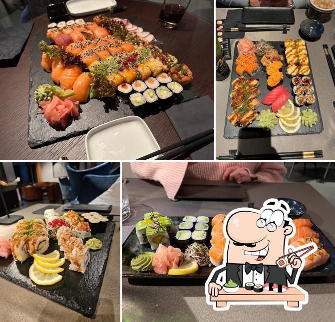 Les sushi sont offerts par Ikura - Sushi Lounge erstklassiges Sushi & japanische Köstlichkeiten