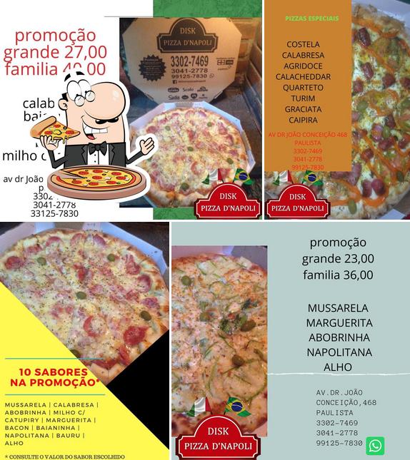 Experimente pizza no Disk Pizza D'napoli Calderan