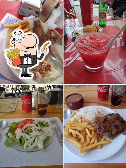 Experimente batatas fritas no Bar Presidente