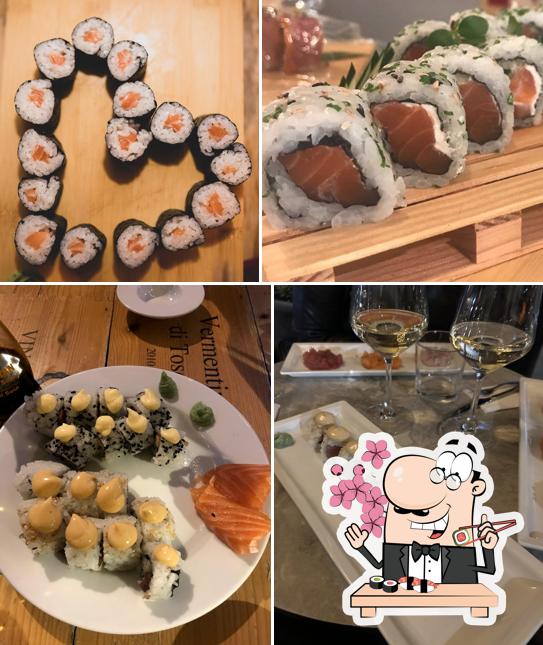 Prenditi le diverse opzioni di sushi