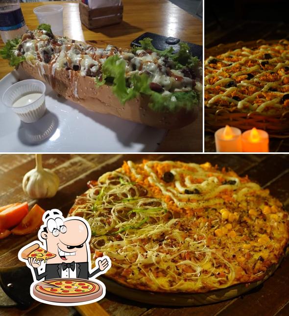 Escolha pizza no O Lenhador Pizzaria & Restaurant