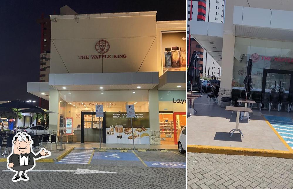 O interior do The Waffle King Fortaleza