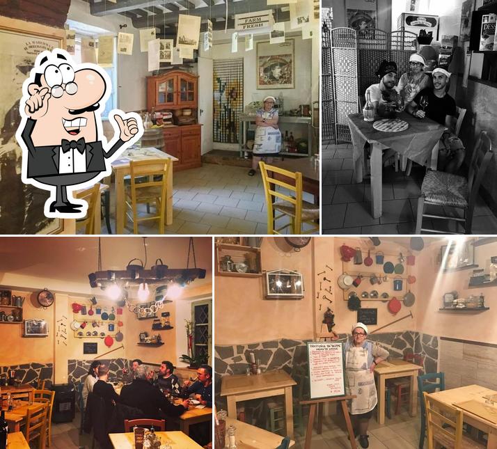 L'intérieur de Trattoria Da Beppe - Vallerona