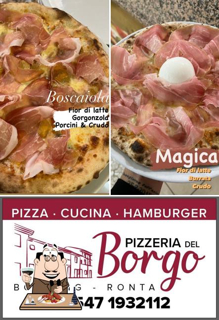 Ordina i un pasto a base di carne a Pizzeria del Borgo pizza e cucina