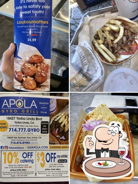 Meals at Apola Greek Grill