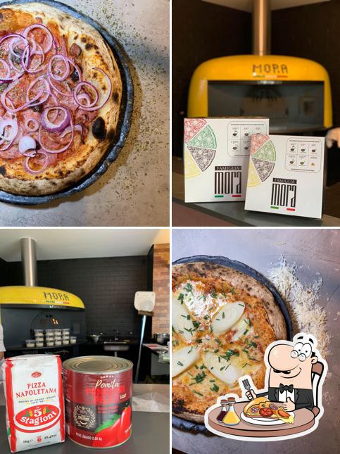 No Famiglia Mora Pizzaria, você pode degustar pizza