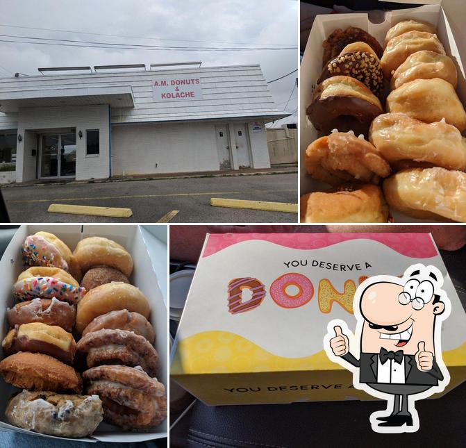 Look at this photo of A.M. Donuts & Kolache