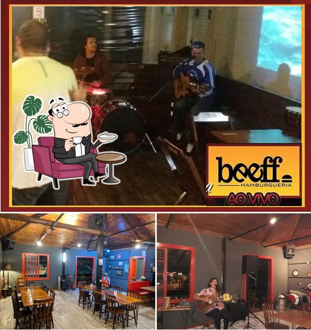 Veja imagens do interior do beeff hamburgueria