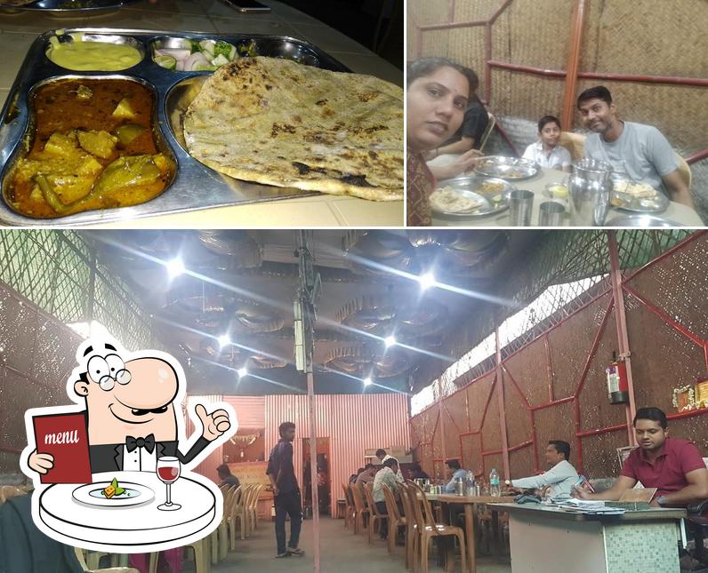 The photo of food and interior at Rukmini Vallabh Zhunka Bhakar