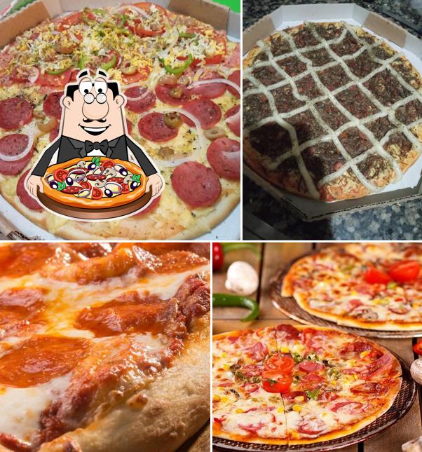 Experimente pizza no Restaurante sabor de roma pizzaria