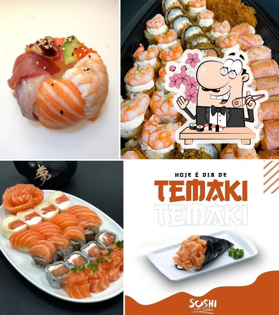 Scegli le varie opzioni di sushi