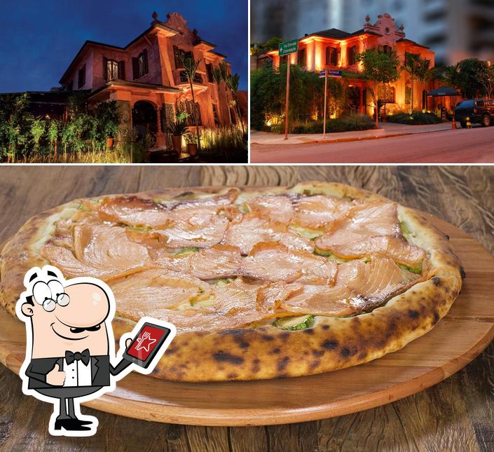 Dê uma olhada a ilustração apresentando exterior e comida no Veridiana Pizzaria - Perdizes