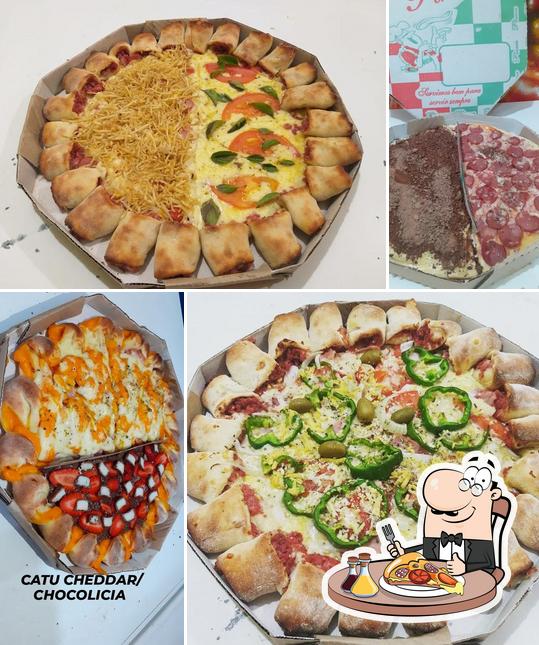 Escolha pizza no Pizzas Flash