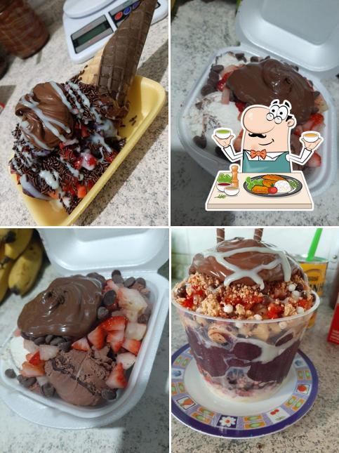 Comida em Lia sorvetes e açaí