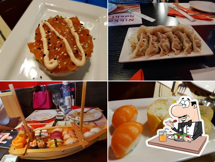 Platos en Nikko Sushi