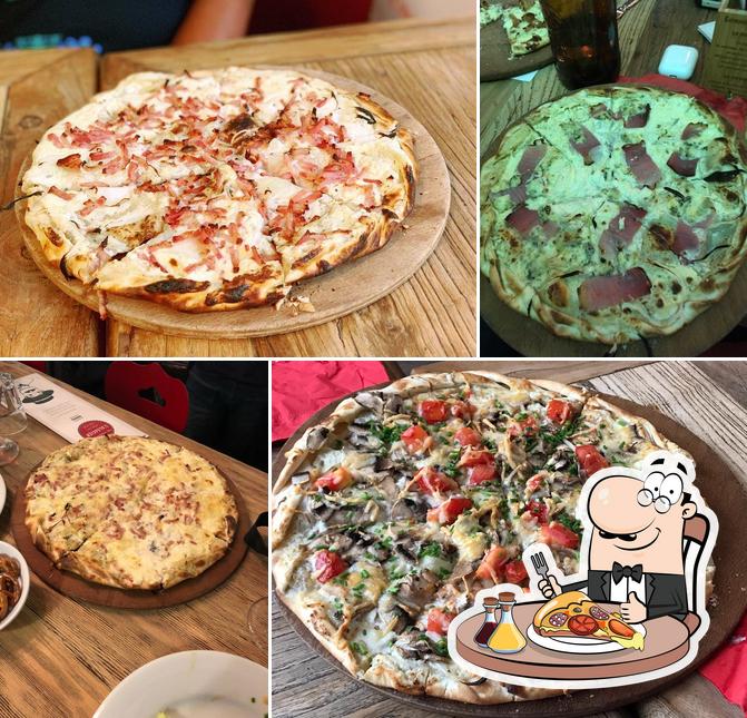 Choisissez des pizzas à L'Alsacien