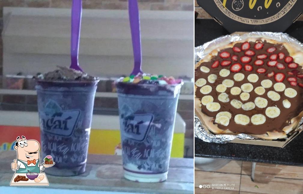 Chapa Quente Pizza e Sanduíches oferece uma escolha de pratos doces