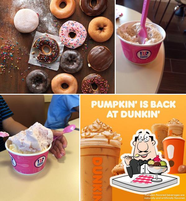 Dunkin' serves a selection of desserts
