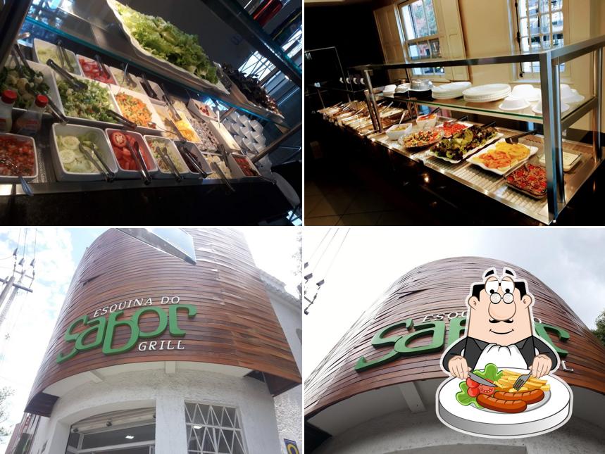 Platos en Esquina do sabor grill